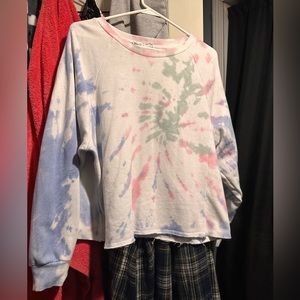 Multi colored, Large, cropped sweater, don’t wear anymore.